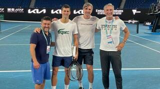 נובאק ג'וקוביץ' באצטדיון רוד לייבר