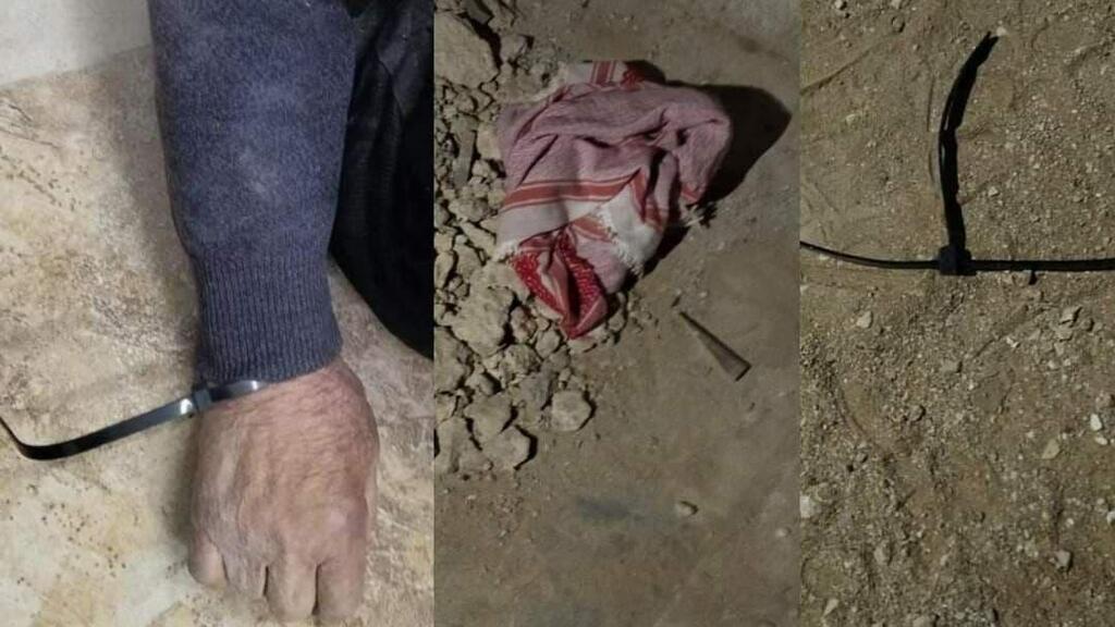 עמר אסעד כשהיה אזוק באזיקון