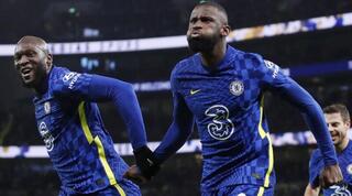 אנטוניו רודיגר חוגג עם רומלו לוקאקו