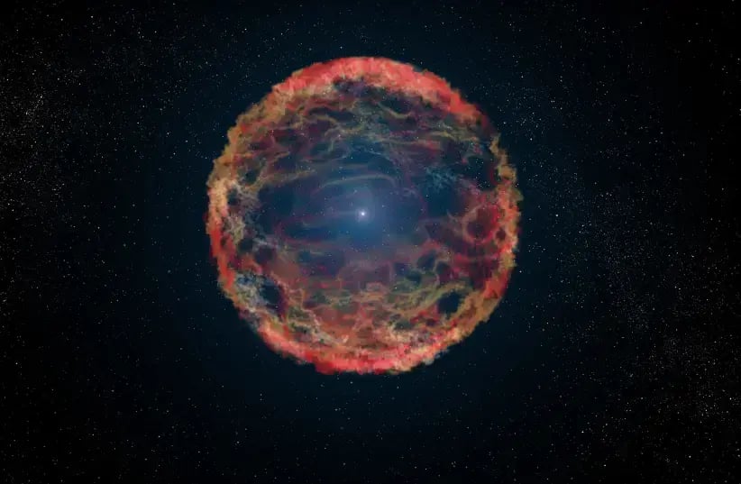An artist's impression of supernova 