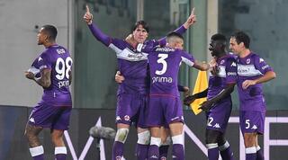 שחקני פיורנטינה חוגגים