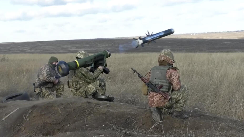 תגיל צבא אוקראינה במחוז דונצק במזרח המדינה 12 בינואר