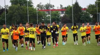 שחקני בית"ר ירושלים באימון