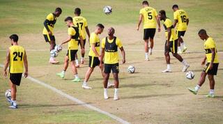 שחקני בית"ר ירושלים באימון