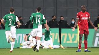 אספרייה בהלם, שחקני מכבי חיפה חוגגים