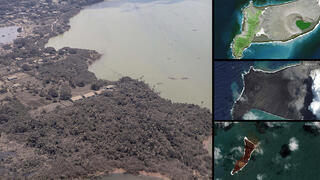 טונגה הר געש תת ימי הונגה טונגה 21 אפריל 2011 6 ינואר 2022 18 ינואר 2022