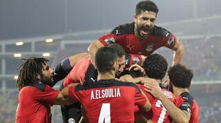 שחקני מצרים חוגגים