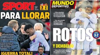 כותרות העיתונים בספרד