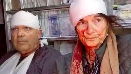 פעילי רבנים לזכויות אדם וקואליציית המסיק הותקפו בכפר בורין בידי מתנחלים רעולי פנים