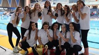 שחקניות יקנעם חוגגות זכייה בגביע