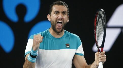 מארין צ'יליץ' חוגג