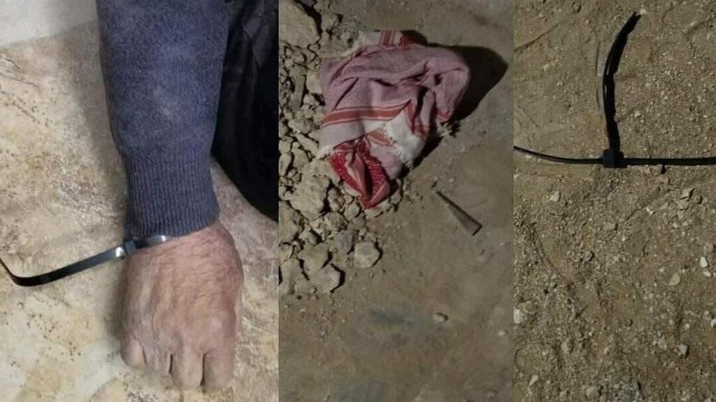 The plastic restraint that was used to apprehend Oamar Abdalmajeed As'ad
עמר אסעד פלסטיני בן 80