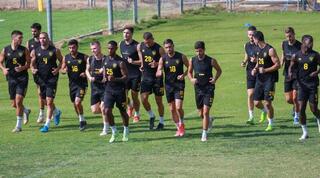 שחקני בית"ר ירושלים באימון