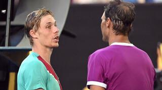 שפובלוב ונדאל במהלך המשחק