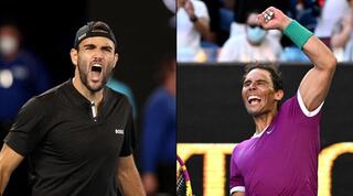 איזה יום. נדאל וברטיני חוגגים בדרך לחצי