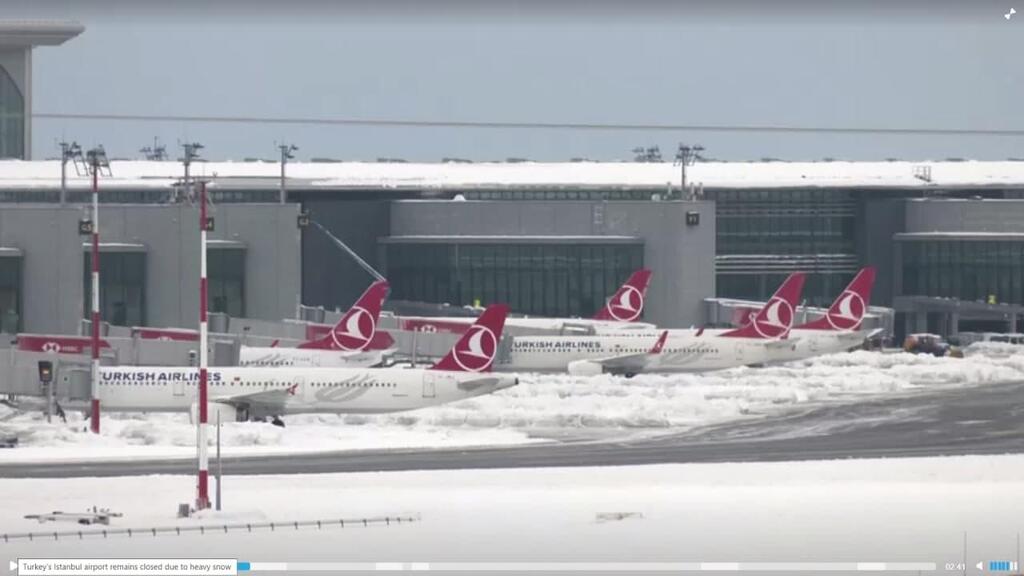 טורקיה איסטנבול שלג סופה אלפיס