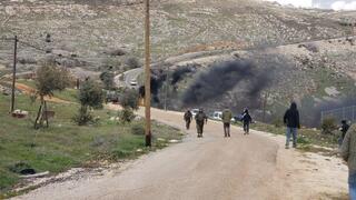  לוחם מג"ב נפצע מגז מדמיע שנזרק ע"י מתיישב במאחז גבעת רונן