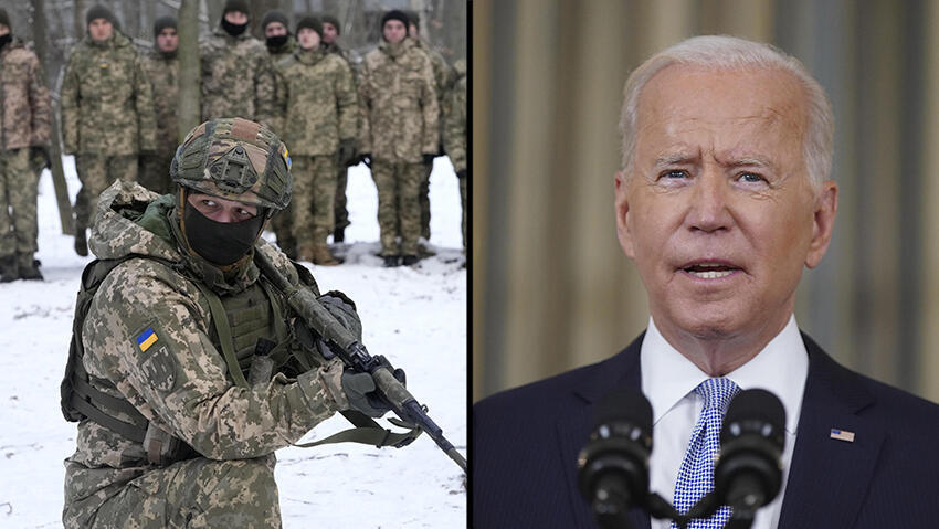 Военные учения в Украине. Президент США Джо Байден 