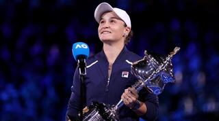 אשלי בארטי מאושרת אחרי הזכייה