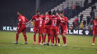 שחקני בני סכנין חוגגים