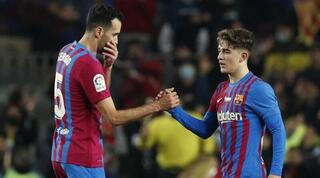 גאבי וסרחיו בוסקטס. לא מצליחים לשמור על שער נקי ביחד