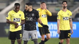 שחקני בית"ר ירושלים מאוכזבים בסיום