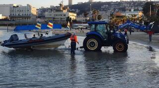 ציוד של מועדון השייט בחיפה
