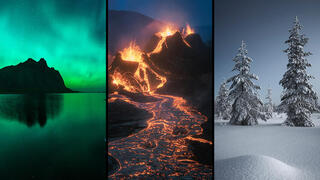שלג, אש וזוהר צפוני - ללכוד את הנוף בעדשת המצלמה