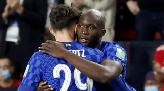 רומלו לוקאקו חוגג עם קאי האברץ