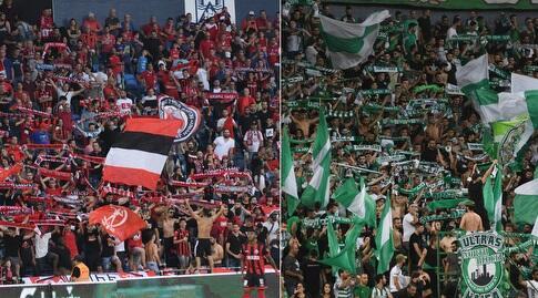 אוהדי מכבי והפועל חיפה