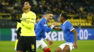 שחקני ריינג'רס חוגגים