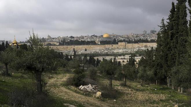 The Old City of Jerusalem is seen from the Mount of Olives