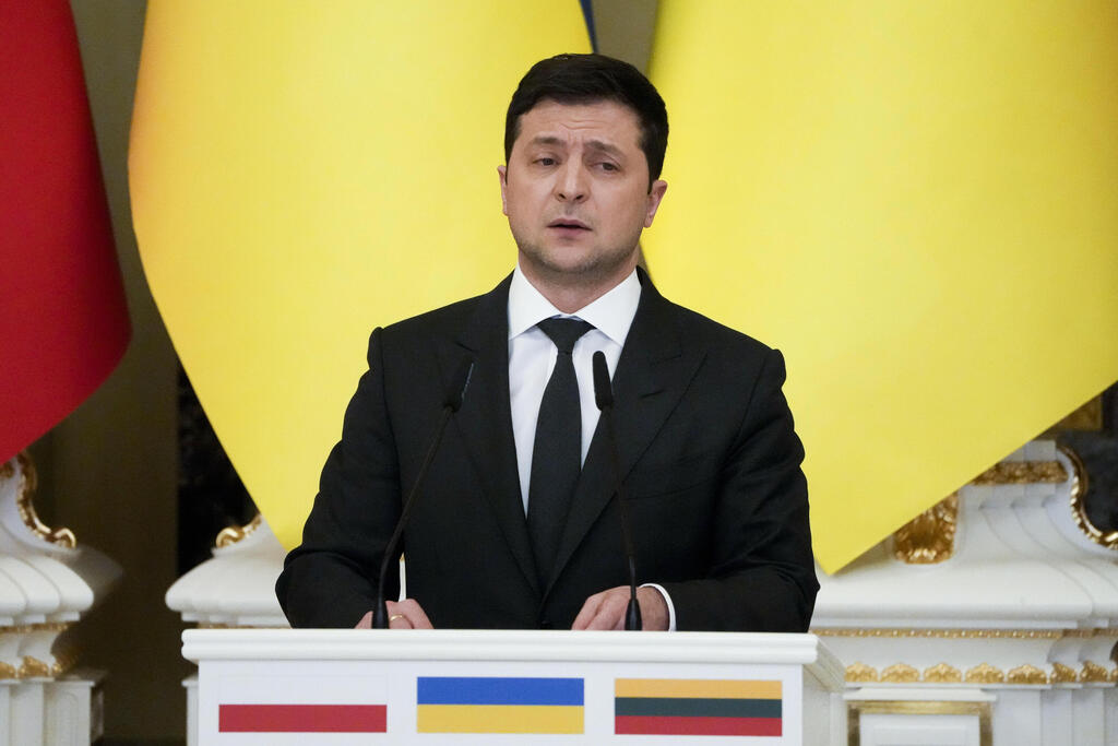 נשיא אוקראינה וולודימיר זלנסקי