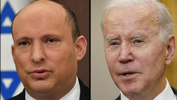 U.S. President Joe Biden and Prime Minister Naftali Bennett 