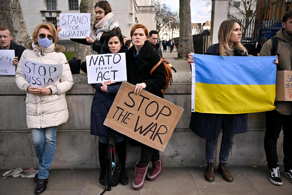 הפגנות תמיכה באוקראינה בלונדון