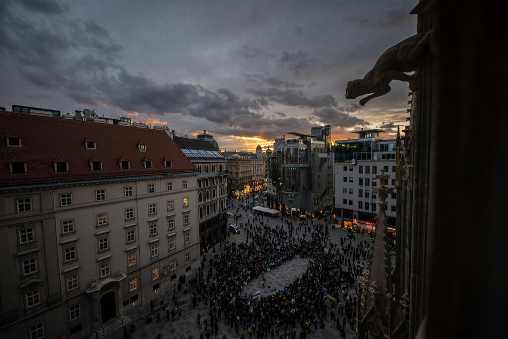 הפגנת תמיכה באוקראינה בוינה, אוסטריה