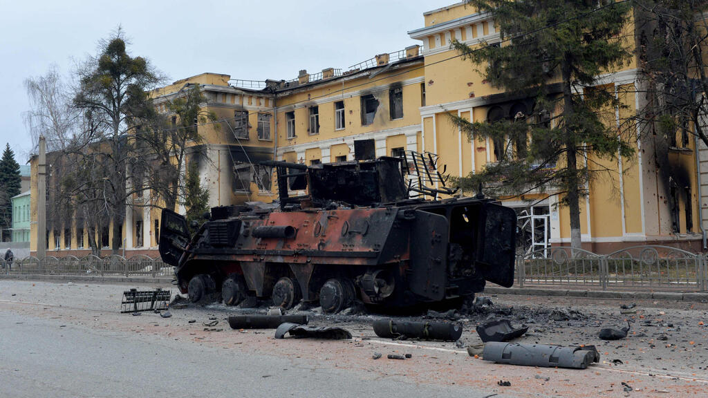 The scale and strength of Ukrainian resistance continue to surprise Russia (Photo: AFP) משוריין של צבא אוקראינה