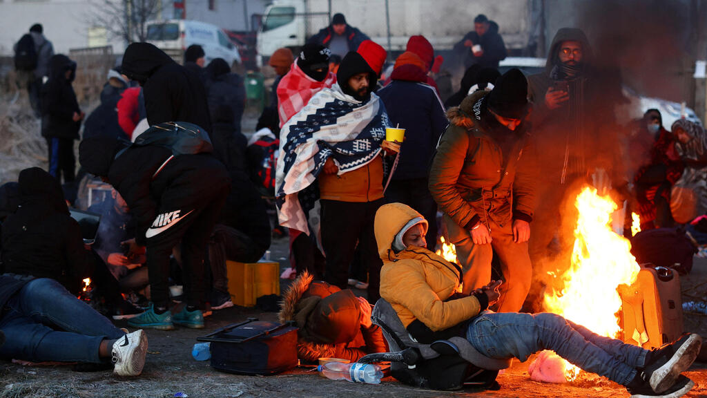 פליטים מאוקראינה בגבול פולין