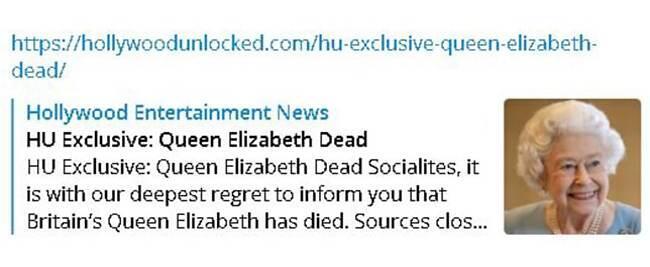 הידיעה על מותה של אליזבת