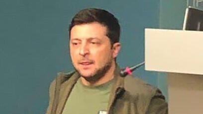וולודימיר זלנסקי מסיבת עיתונאים מלחמה רוסיה אוקראינה