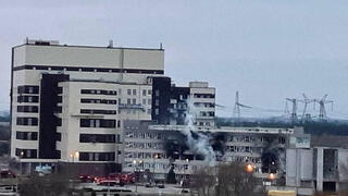 נזק לתחנת הכוח הגרעינית זפוריז'יה אוקראינה נכבשה על ידי רוסיה