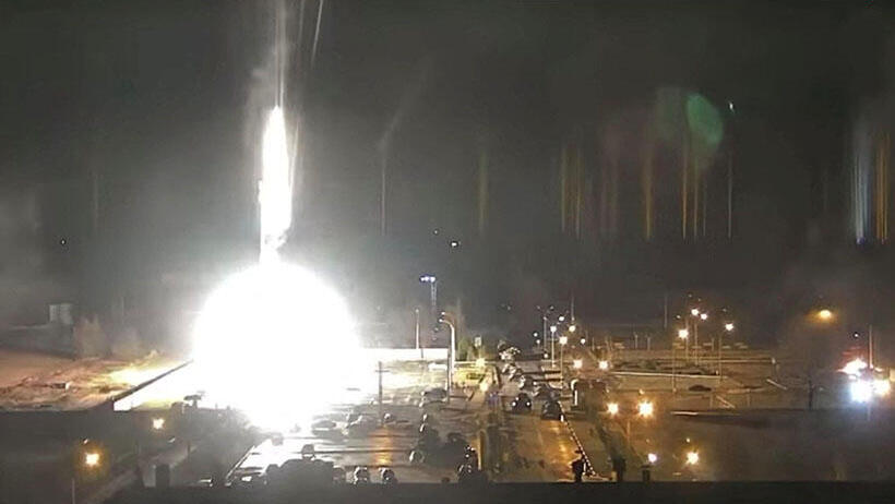 שריפה בתחנת הכוח הגרעינית ז'פוריז'יה