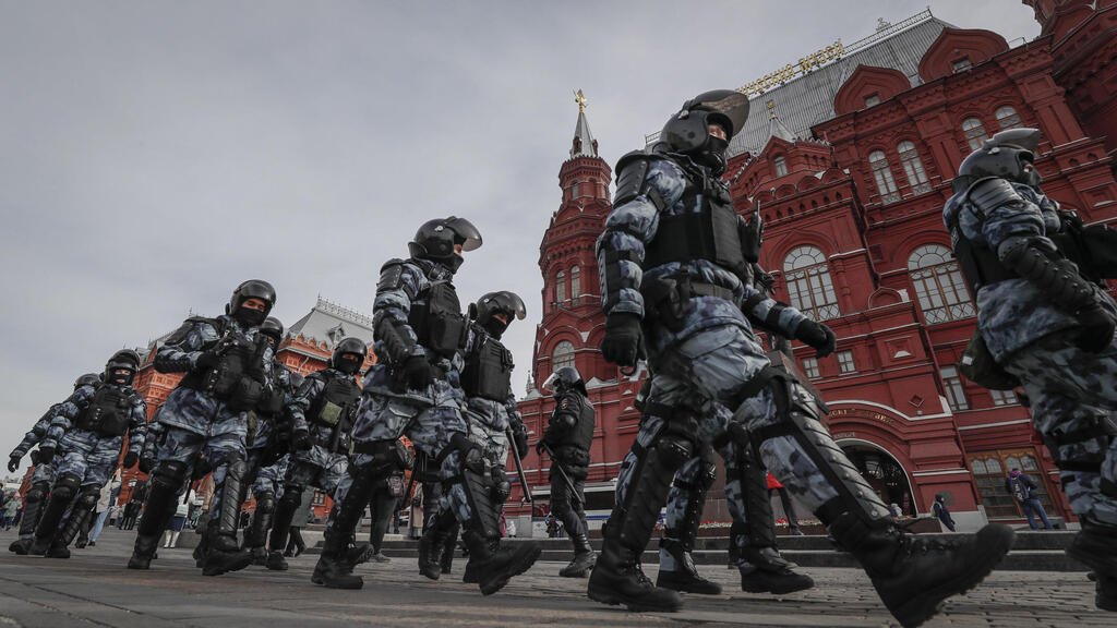 כוחות משטרה לפיזור הפגנות במוסקבה