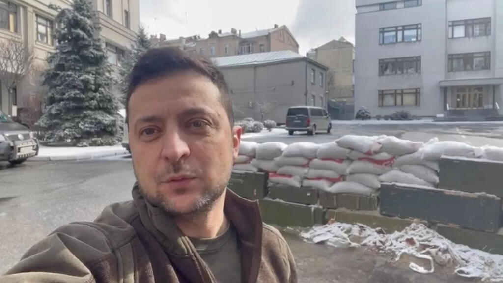 Zelensky in Kyiv (Photo: Reuters / Instagram/Volodymyr Zelenskiy) נשיא אוקראינה וולודימיר זלנסקי בקייב