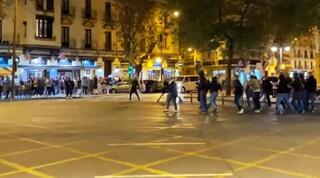 אוהדי פרנקפורט ו-ווסטהאם מתעמתים