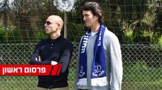 אדם נוימן עם אבי יחיאל באימון