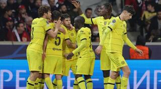 שחקני צ'לסי חוגגים