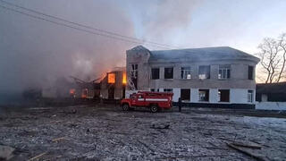 שריפה בבניין  שנפגע 