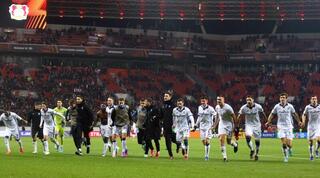 שחקני אטאלנטה חוגגים