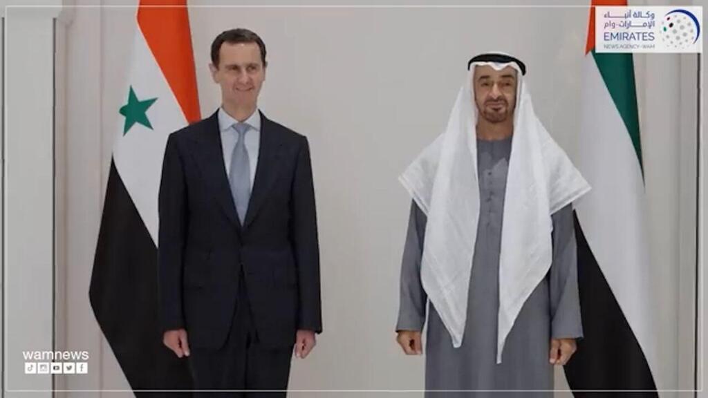 פגישת בשאר אסד ומוחמד בן זאיד באיחוד האמירויות